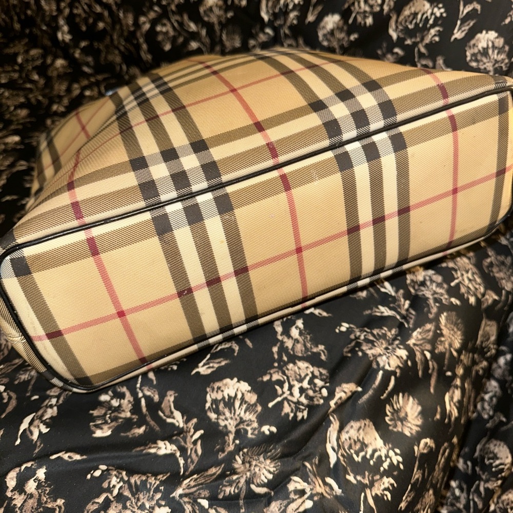 BURBERRY Nova Check Coated Canvas Small/Medium Tote Bag 100% Authentic - Picture 4 of 10